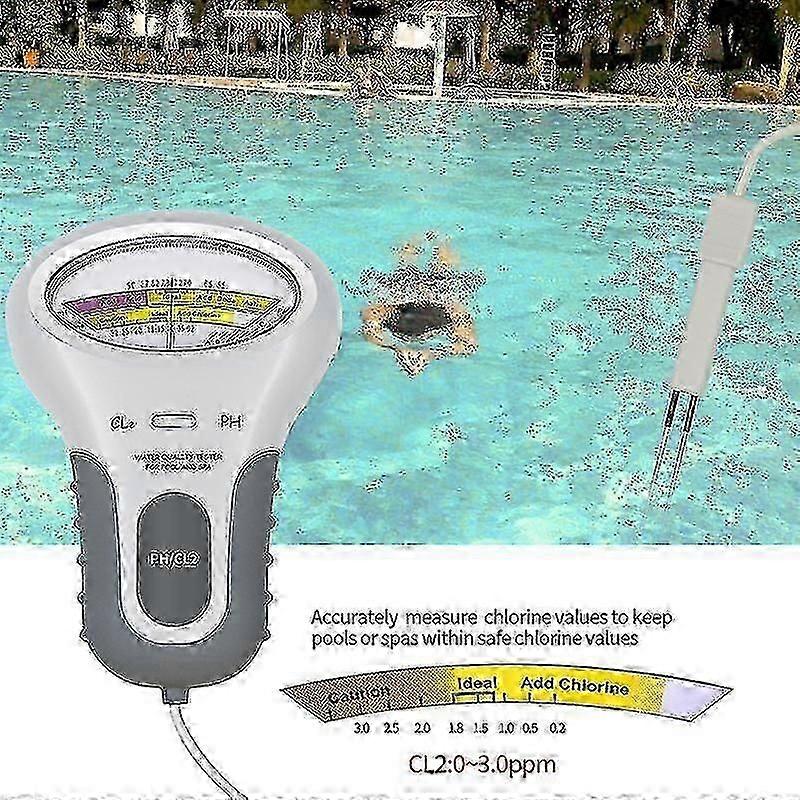 Accurate Water Quality Tester for pH and Chlorine Levels in Hot Tubs, Swimming Pools, and Spas