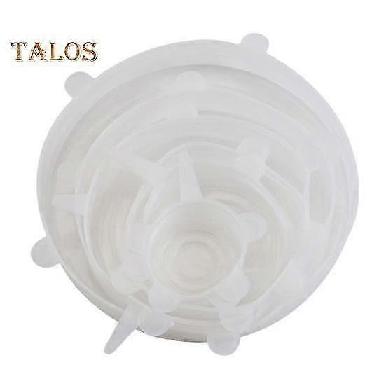6Pcs Silicone Food Covers Bowl Lids s Strong Stability Dust proof Fresh keeping Food Grade Multifunction Flexible Insulation Covers Pot Cups Lids