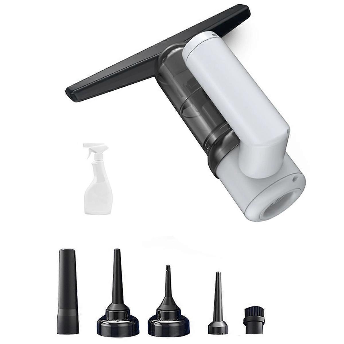 Multi-Function Window Cleaners Strong Suction Electric Vacuum Clean Machine for Mirror Glass Car Vacuum Cleaner White