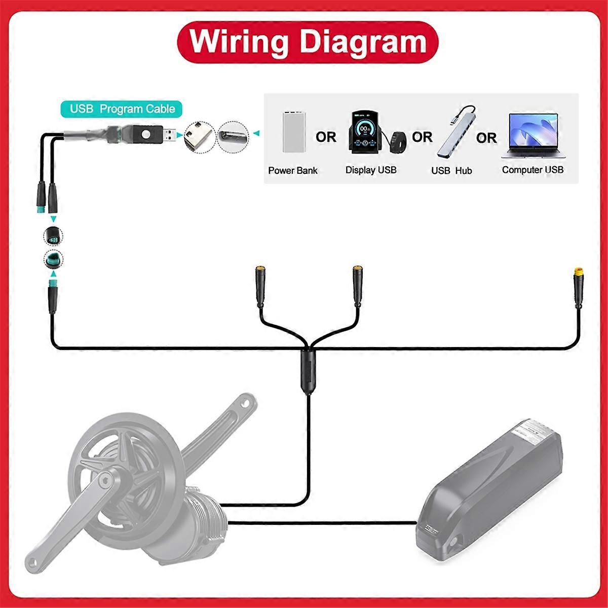 For BESST Programming Line Speed Limit Release Wheel Diameter Setting M600 M510 CAN Protocol Programming Cable