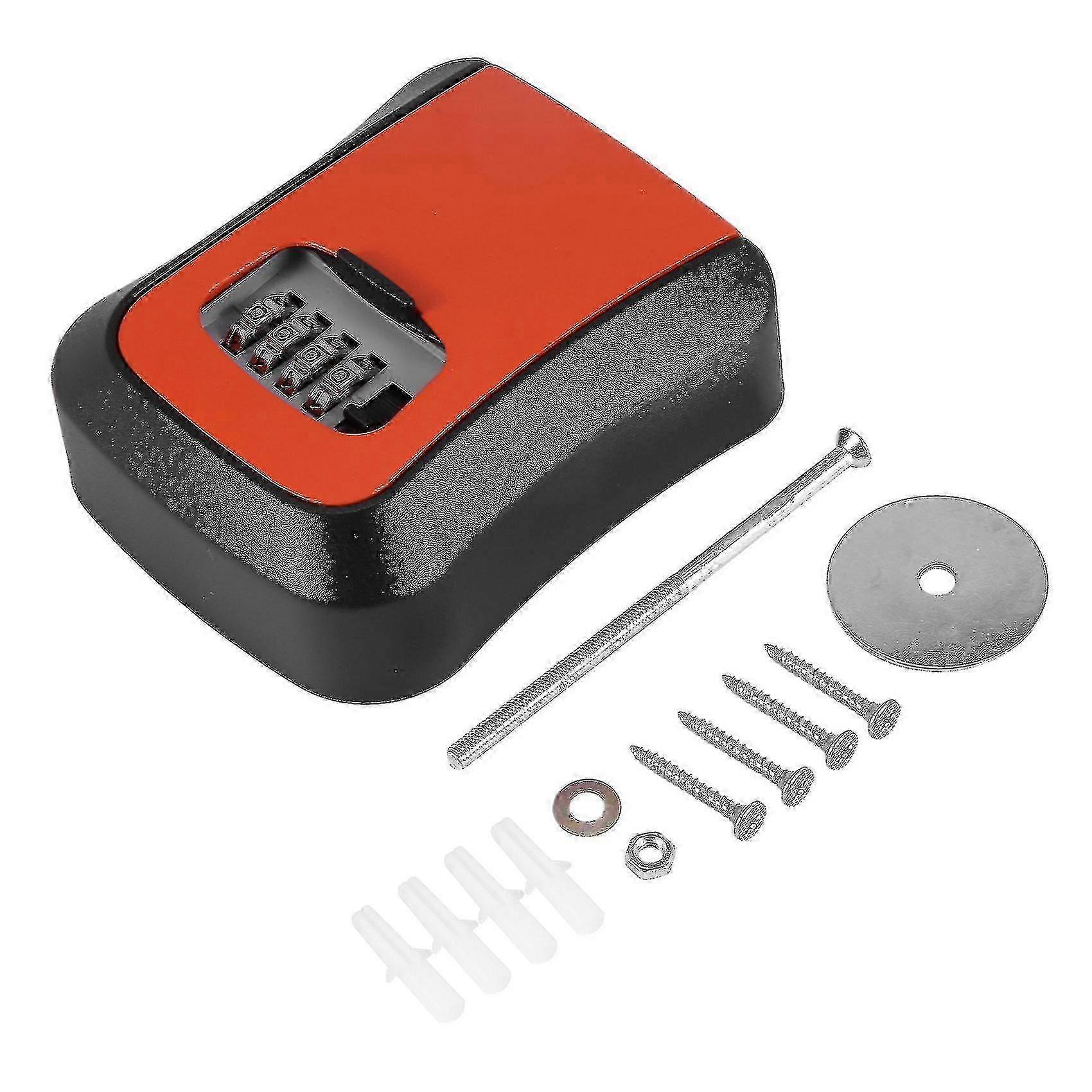 Orange password key lock box wall mounted zinc alloy key box