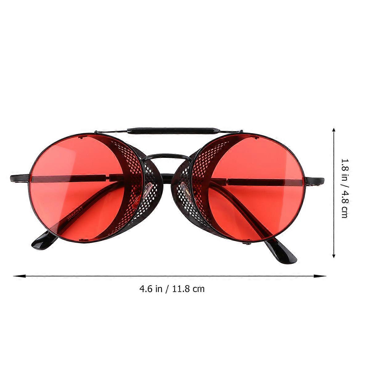 Fashionable Sunglasses for Outdoor Use Made of PC Material Red Color Practical and Durable for Use