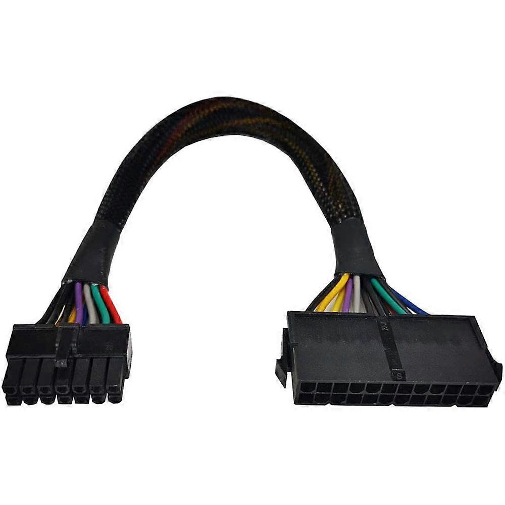 24 Pin to 14 Pin ATX PSU Main Power Adapter Braided Sleeved Cable for IBM for Lenovo PC and Servers