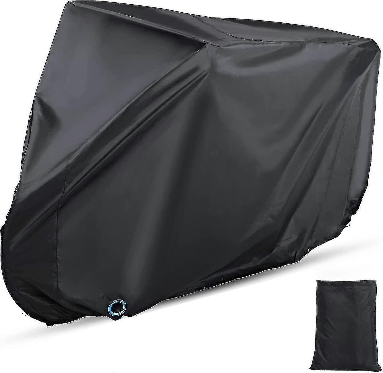 Waterproof outdoor bicycle cover with keyhole