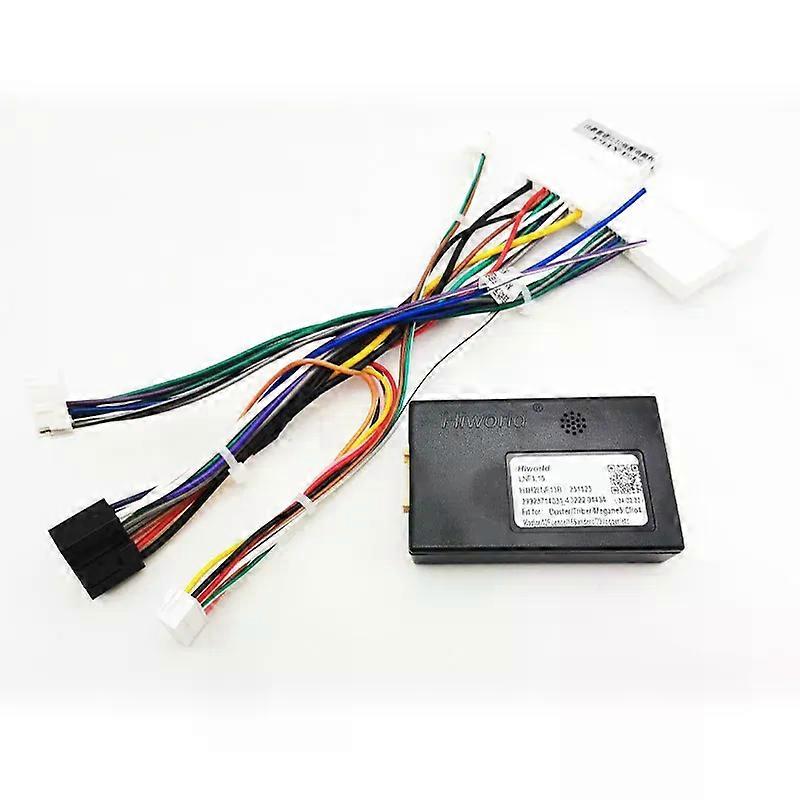 Wiring Harness CAN BUS Decoder 16 Pin Plug to 20Pin Connector Car Android Cable Adapter for Renault Clio Mk4 Kadjar Sandero Mk3