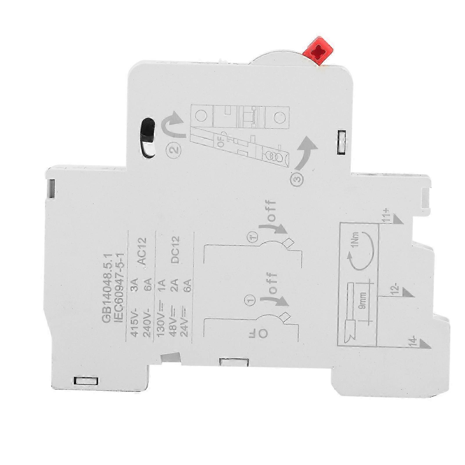 2025 DZ47 Auxiliary Contact Switch for Miniature Circuit Breaker, Reliable OF Contact Terminal for Control Panel, Easy Installation