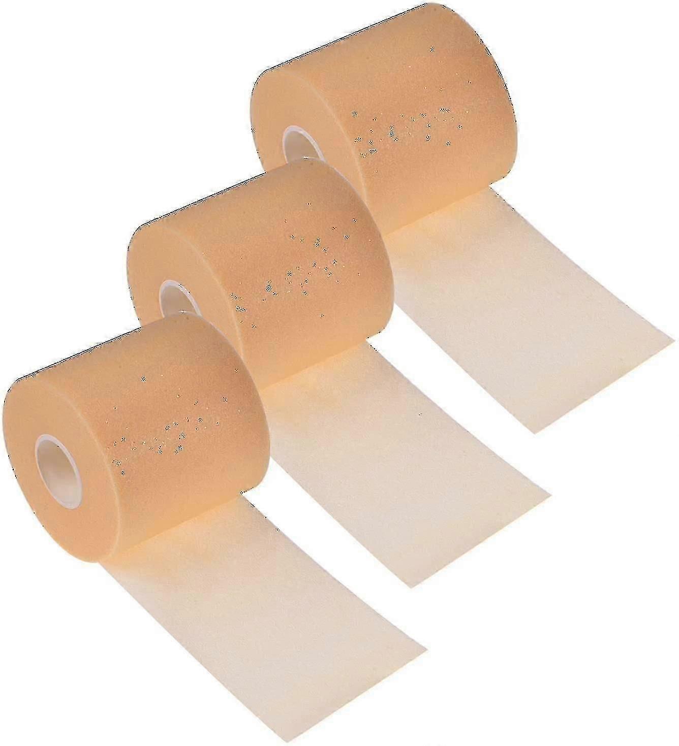 3 Pack Athletic Pre Wrap Tape - Anti-Slip Protection for Sports, Breathable & Flexible Underwrap (3 Count)