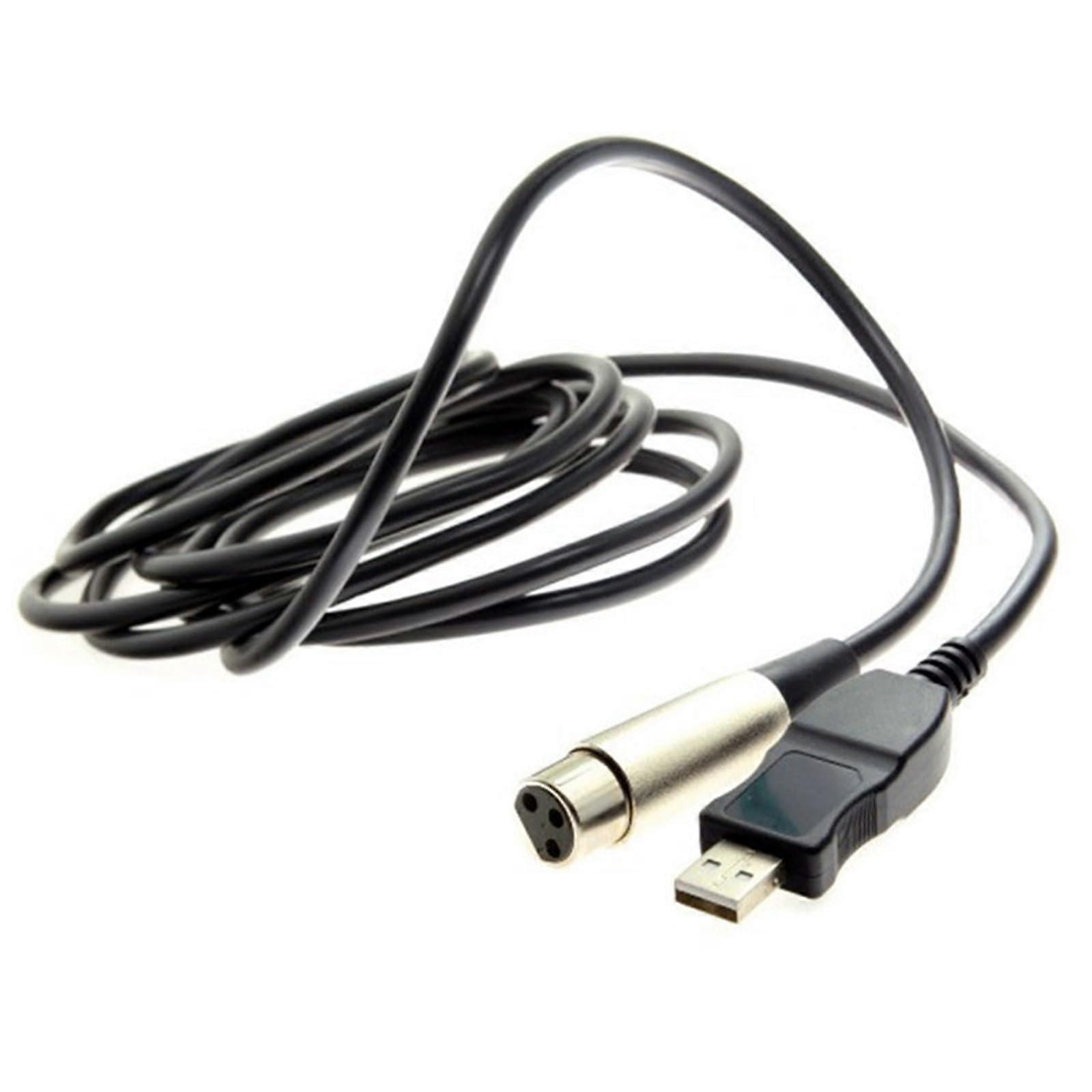 USB To 3Pin Microphone Cord USB2.0 To 3Pin Link Cable For Clear Sound Transmission Home And Conference Use