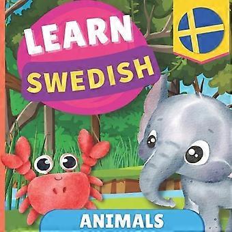 Learn Swedish - Animals Picture Book For Bilingual Kids - English Swedish - With - Goose and Books