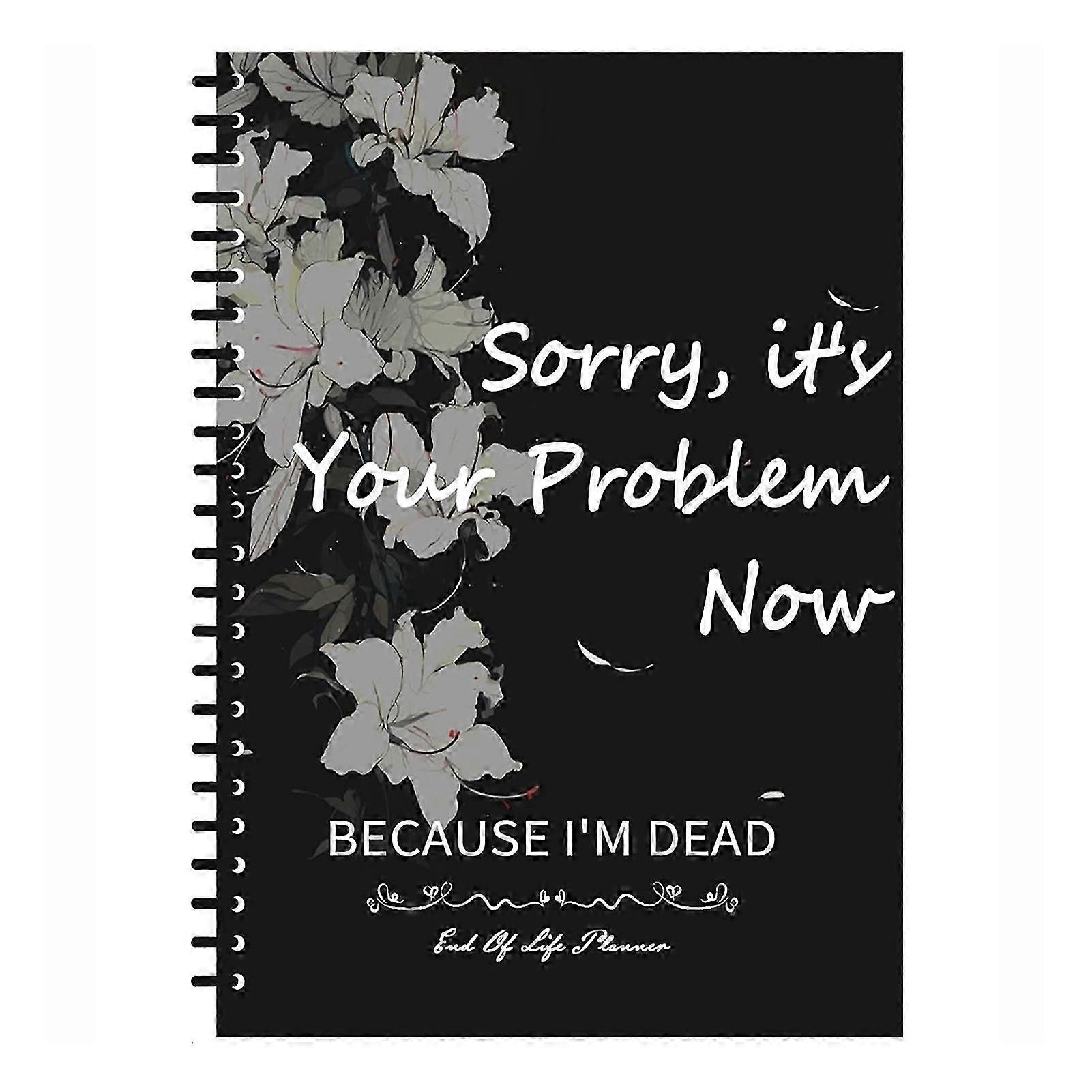 End of Life Planner Organiser Notebook Final-Will Arrangements Workbooks Guide Efficient Life Planner for Everyday Use