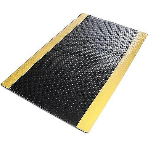 AntiFatigue Work Mats Industrial NonSlip Floor Mats 0.8in Thick 60x80cm / 24x31in Black Welded Design For Workshop