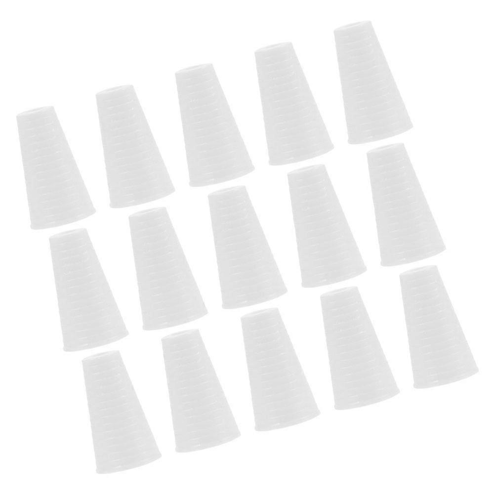 Plastic Curtain Blind Cord Knobs for Pull Cord Ends 50Pcs White Set
