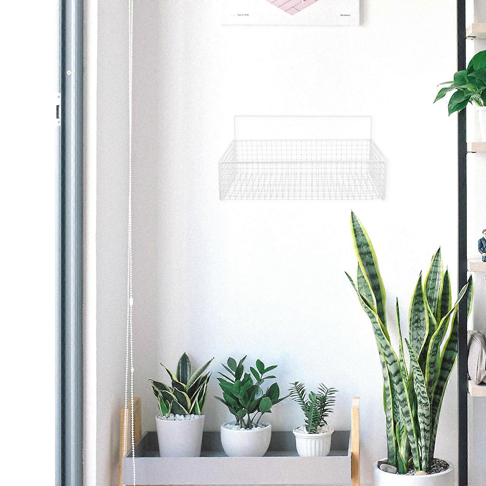 Kitchen Basket Iron Wall-Mounted Kitchen Storage Basket for Fruits