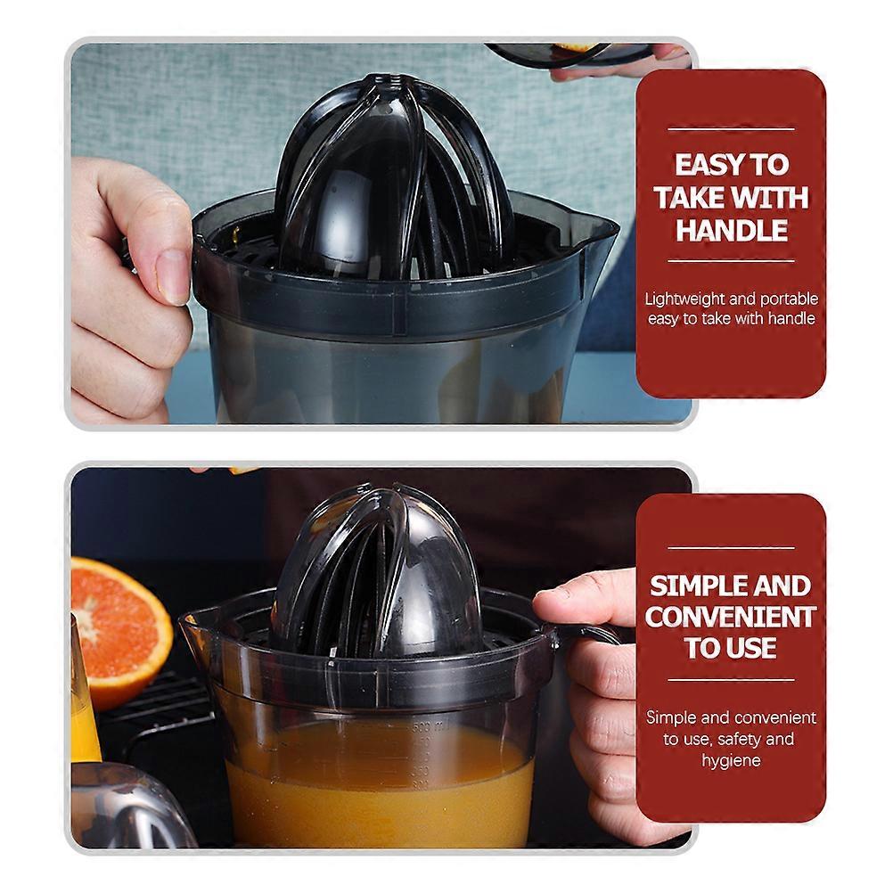 Manual Juicing Lemon Juicer Compact Home Use Pu Black for Household Appliances 1 Set