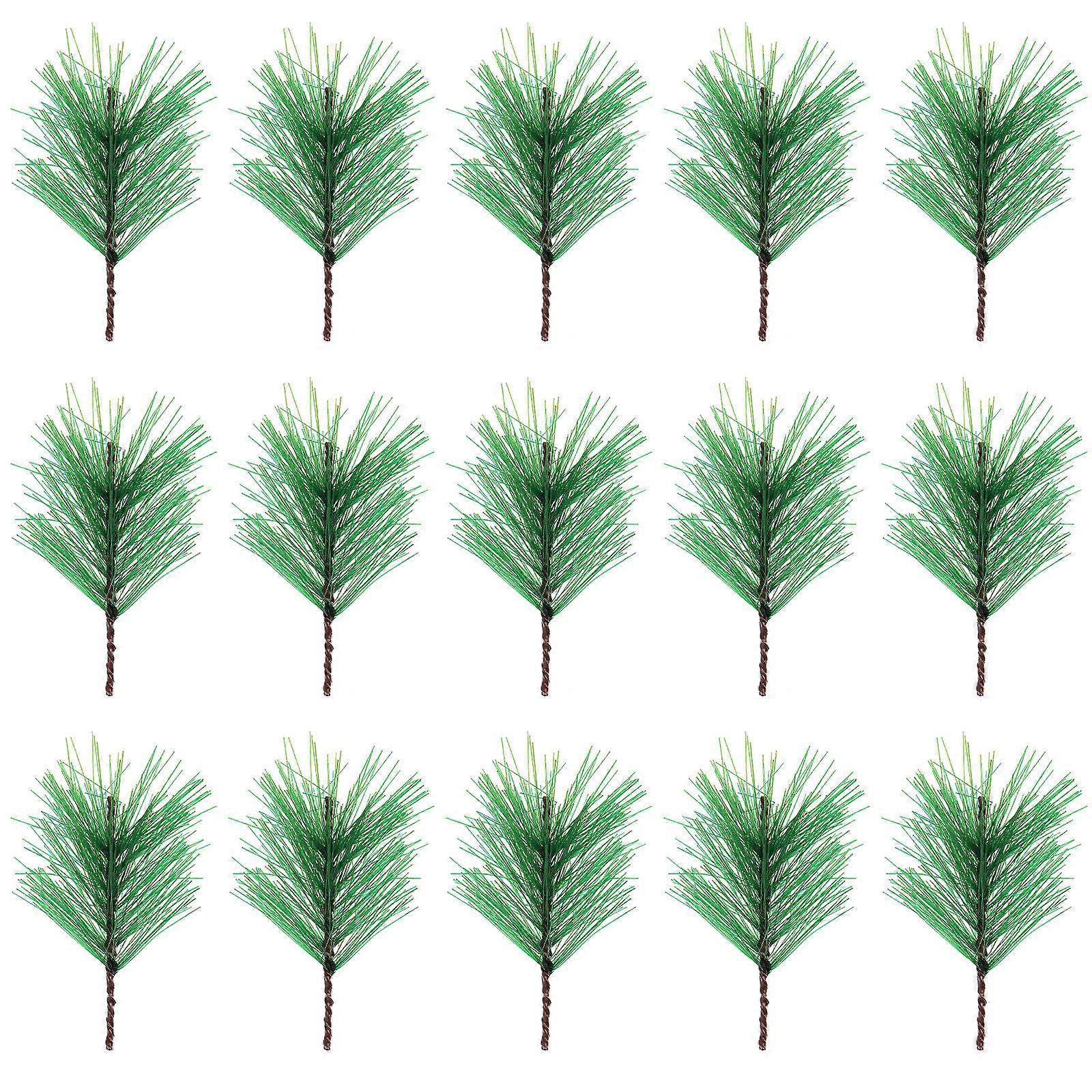 Artificial Pine Needles Simulation Pine Branches for Xmas Decoration 24Pcs