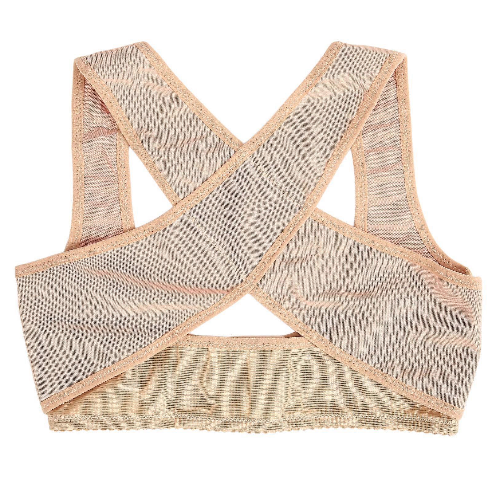 Chest Bra Support Shaper Tightness Adjustable Soft Breathable Elastic Women Posture Corrector ShapewearM