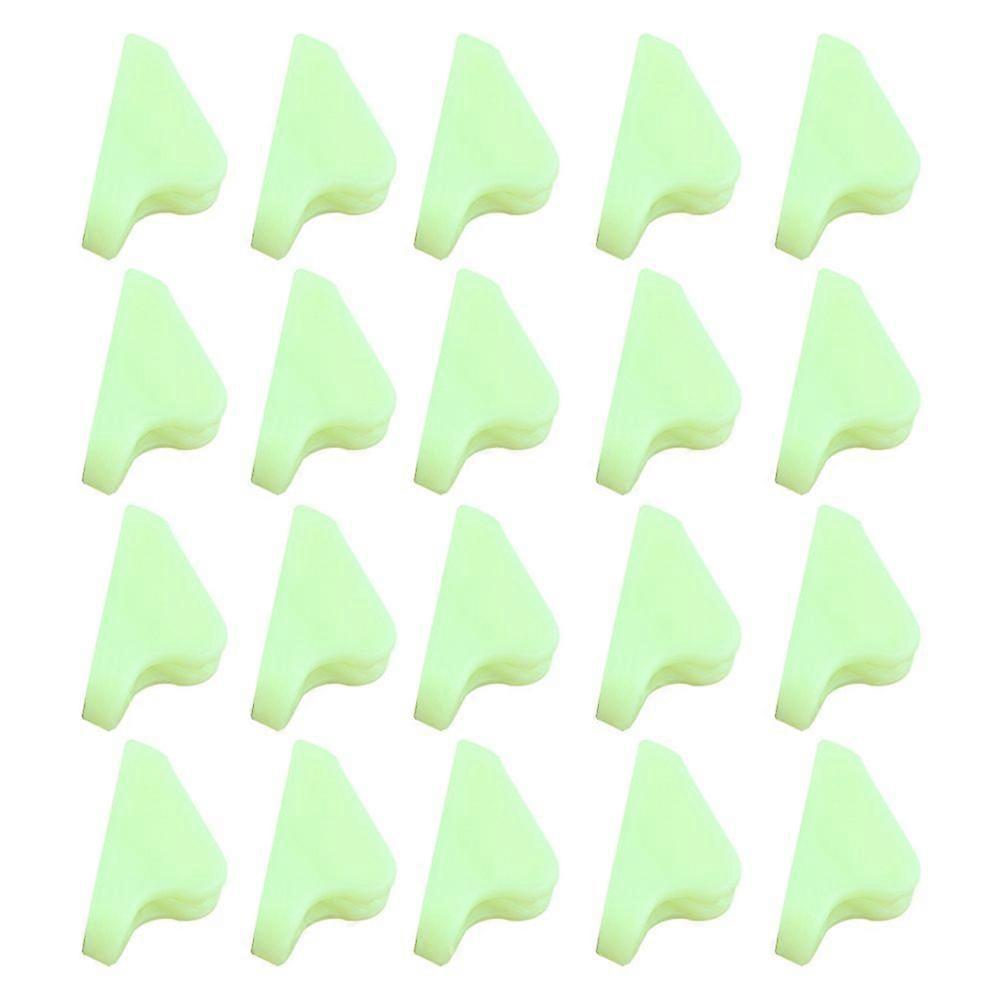 40 Pcs Fluorescent Tente Corde Boucle Vent Corde Boucle Triangle Corde Boucle