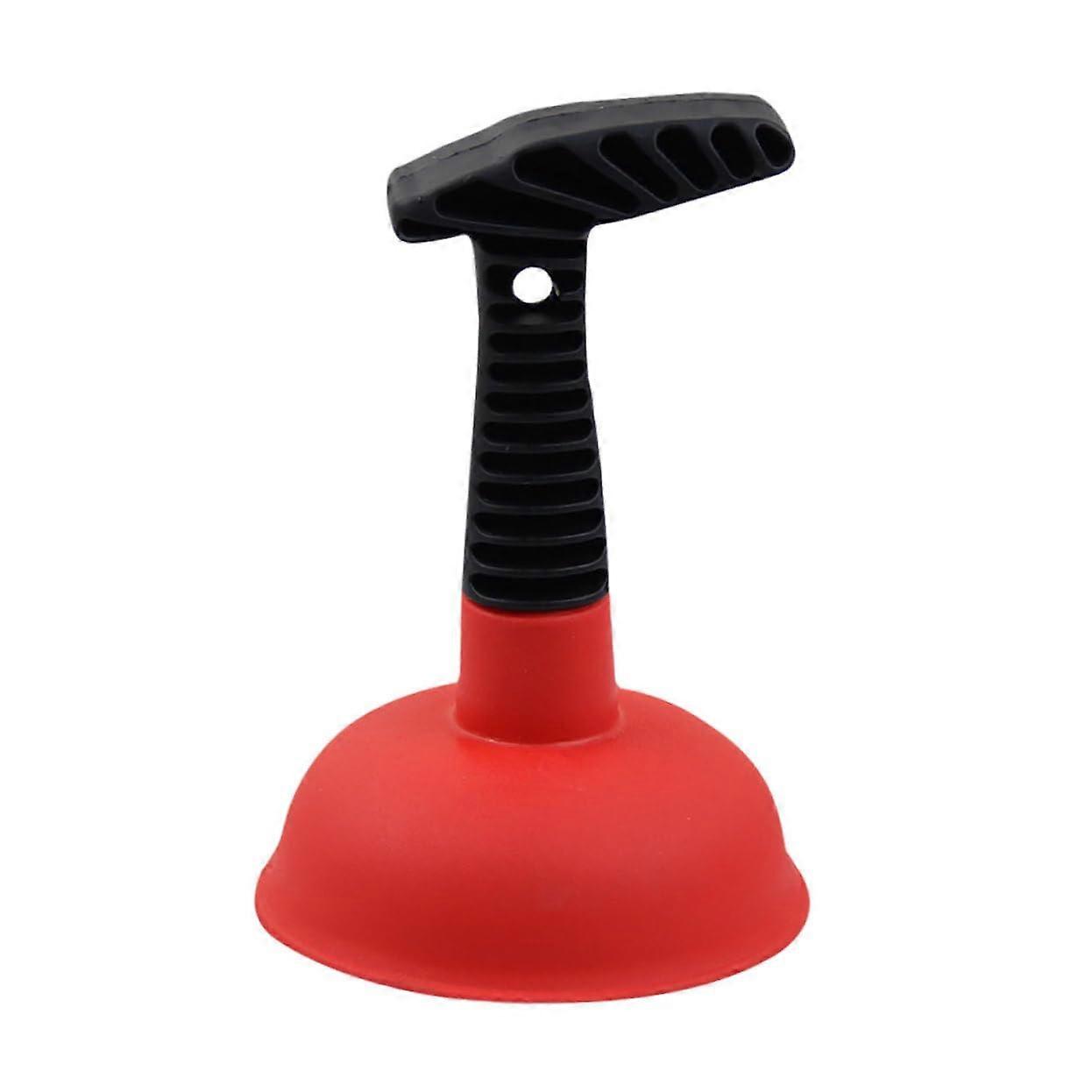 Kitchen Drain Plunger Hair Blockage Cleaner For Bathroom And Sink Drain Easy To Store Red 16.5 X 11 X 11 Cm