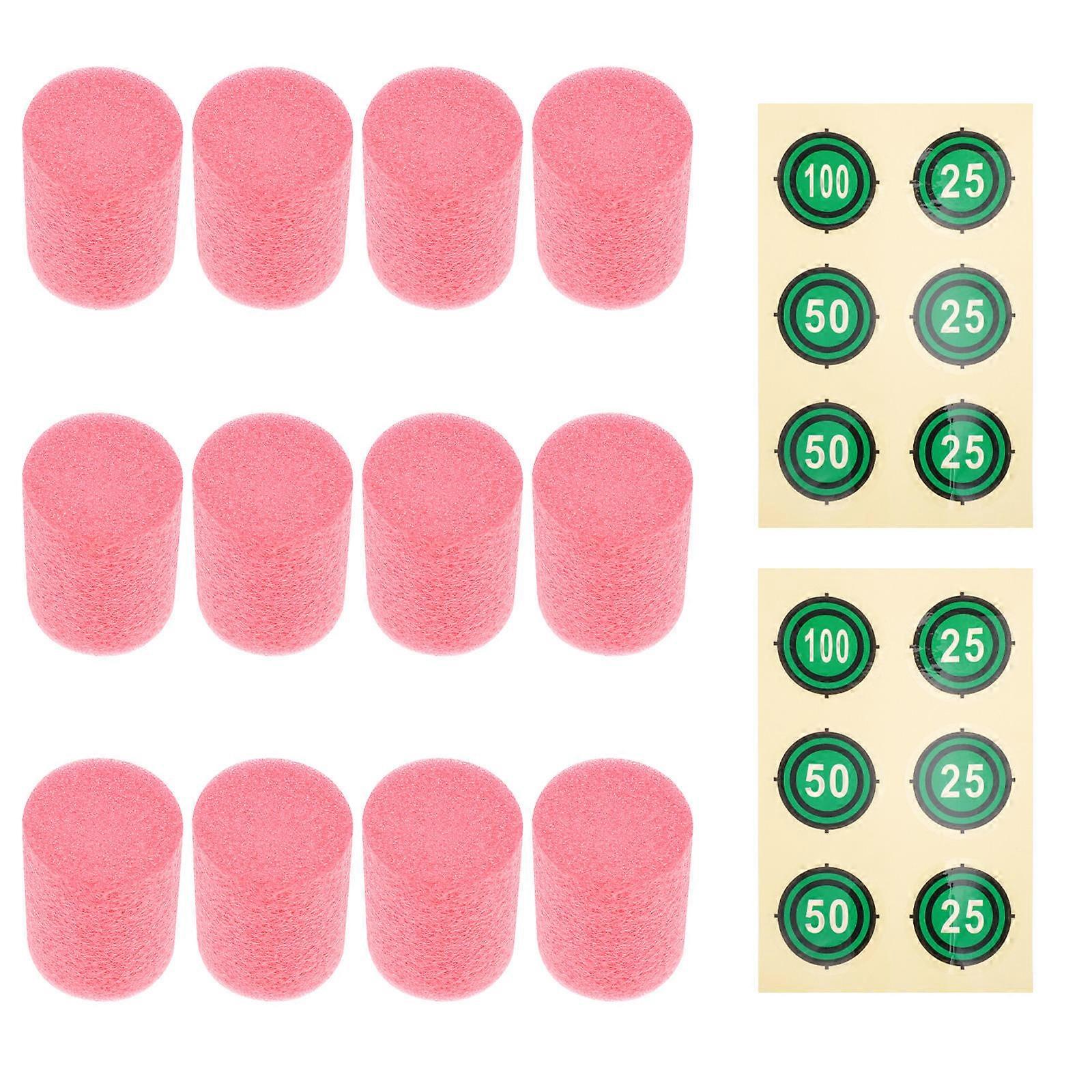 Foam Barrel Target Boards for Playing 12Pcs Kid Shooting Accessories