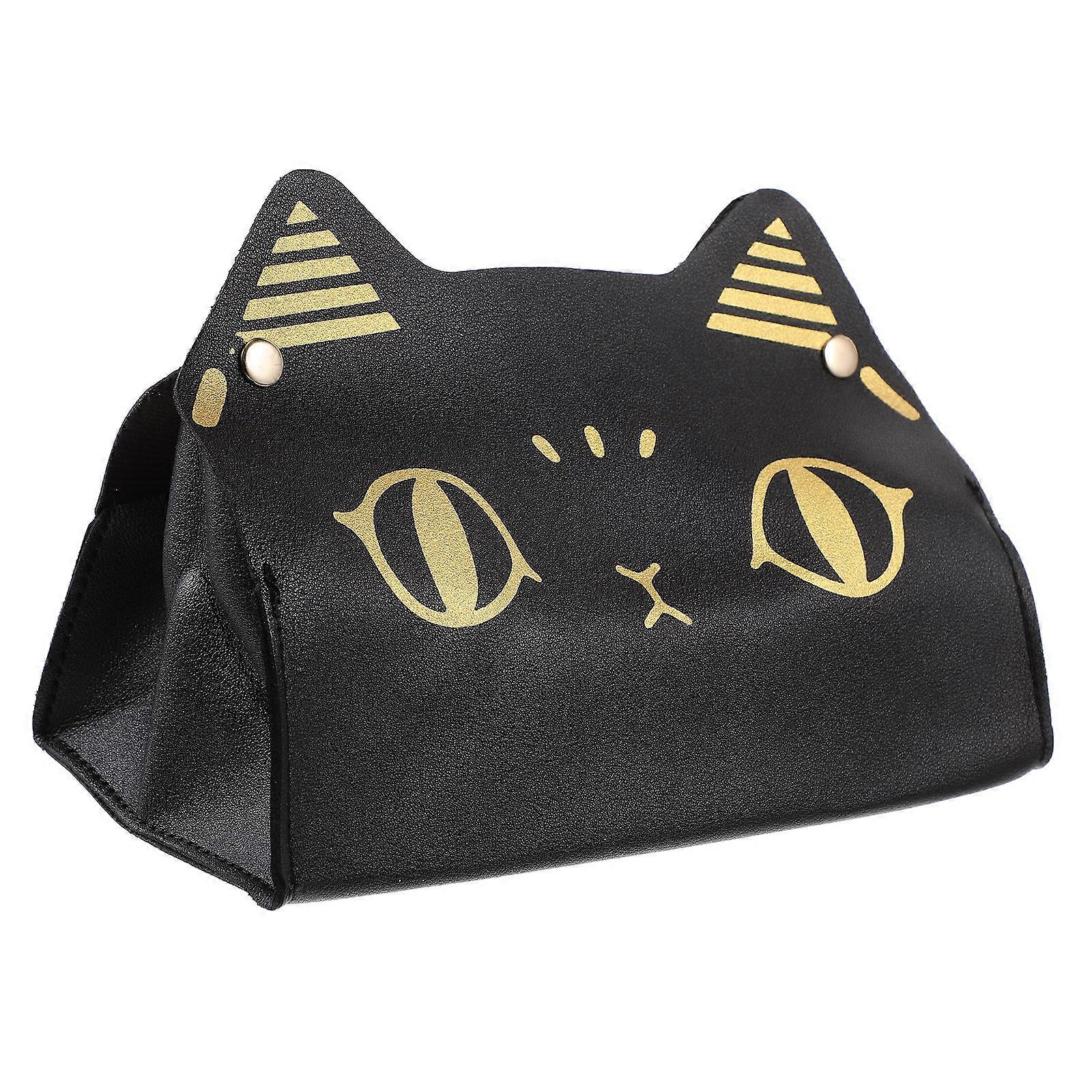 Black Napkin Box for Storage Use 3Pcs Tissue Dispenser for Bathroom