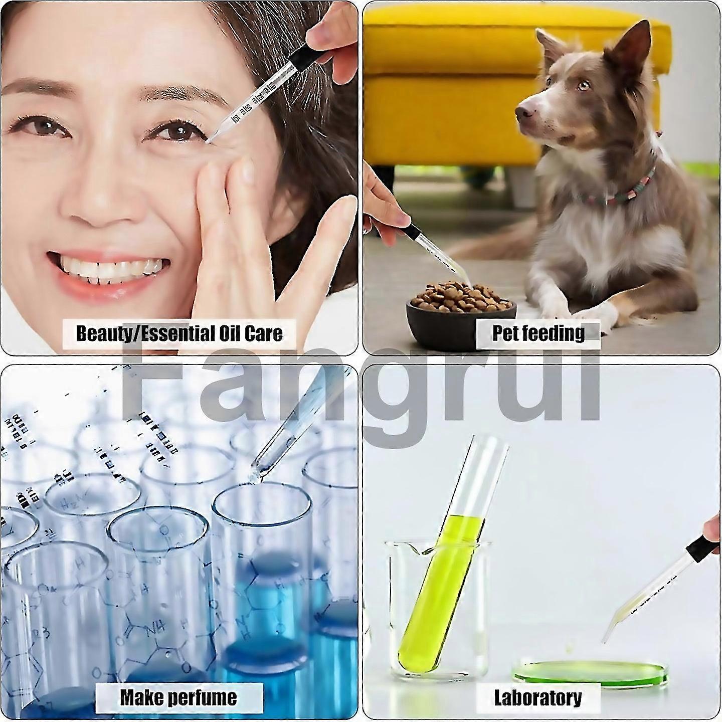 For 4pc 1ml Dropper With Measurements Bent Straight Tip For Essential