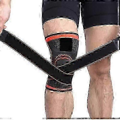 Supporto per ginocchio Manicotti di compressione Tutore Rotula Artrite Sollievo dal dolore regolabile