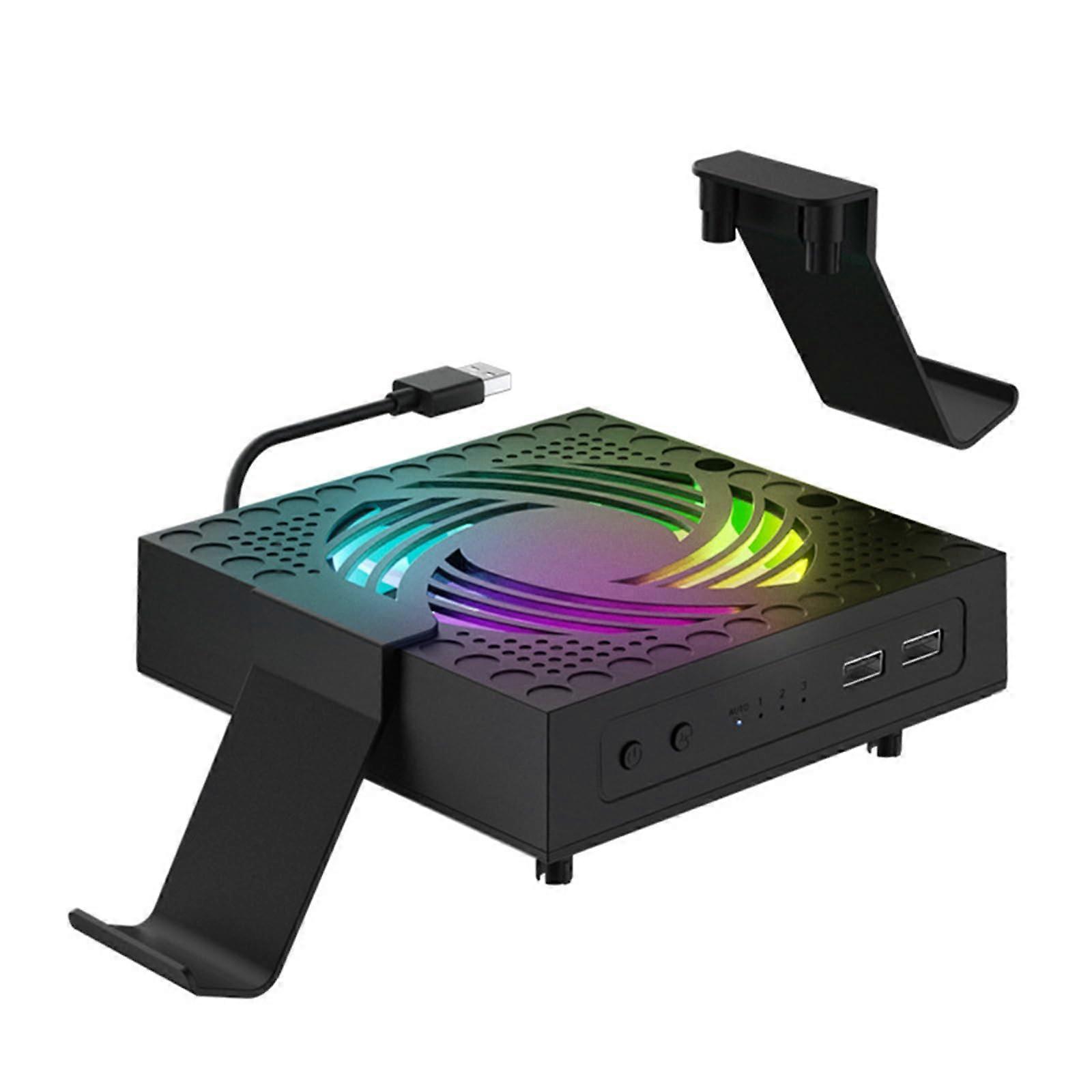 Console Cooling Fan 9 External Cooling Heat Dissipation Dock For Series X 3 Speed Adjustable