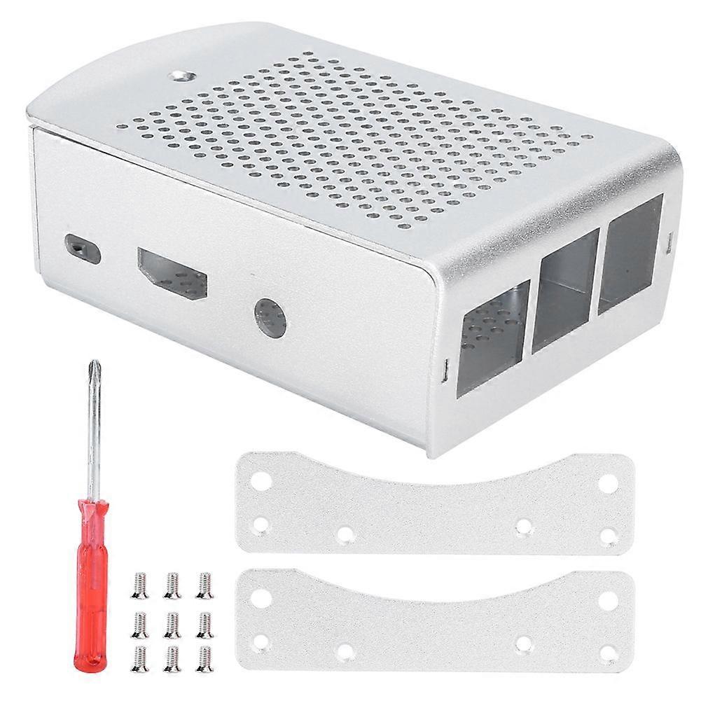 Aluminum Alloy Case for Raspberry Pi 3 b 2B Motherboard Cooling Protective Box Silver