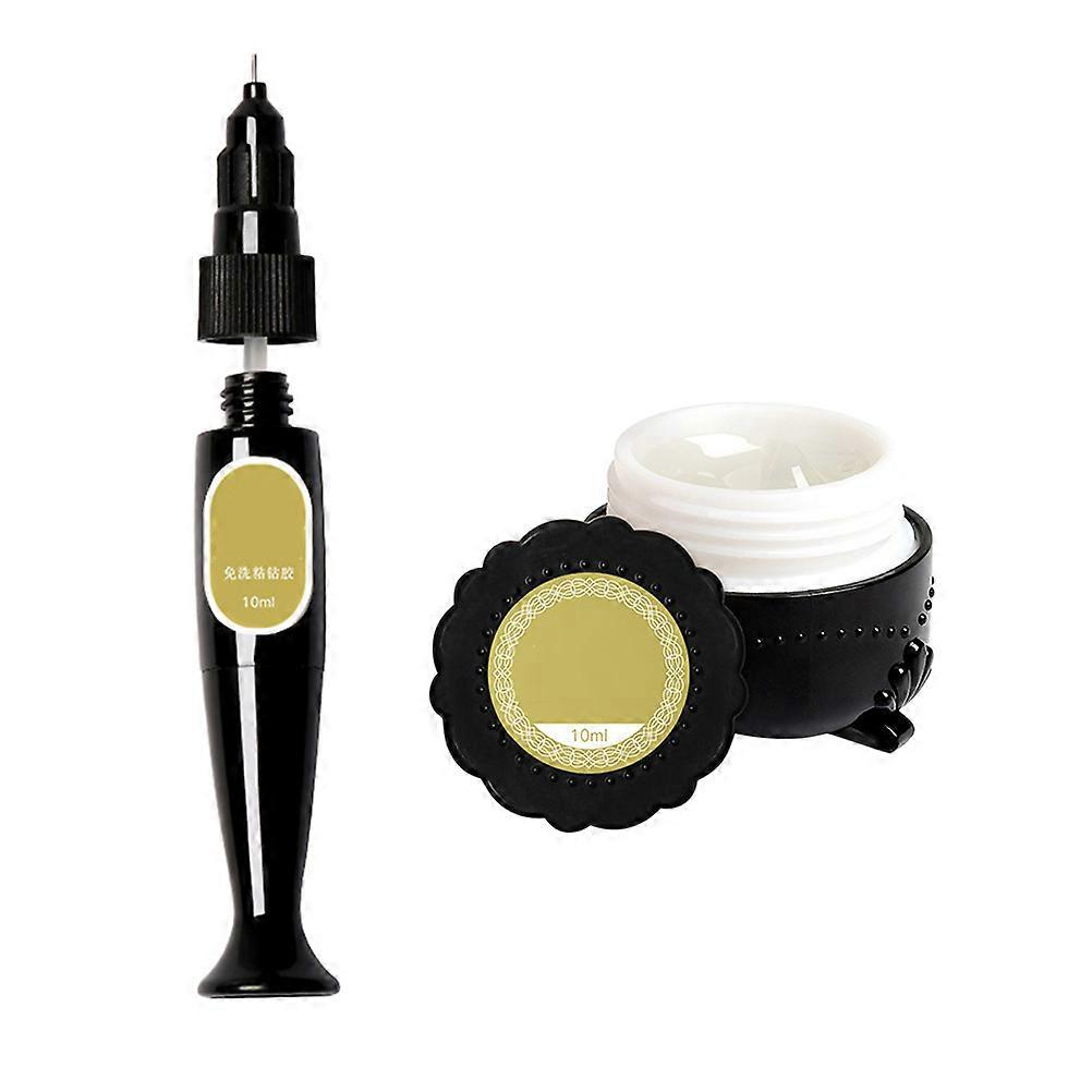 Nail Art Glue Filling Glue Pen Nail Paste Gel for Manicure 1Set