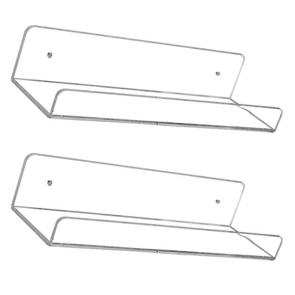 Acrylic Wall Hanging Shelf for Storage 1Set of Transparent Wall-Mounted Rack