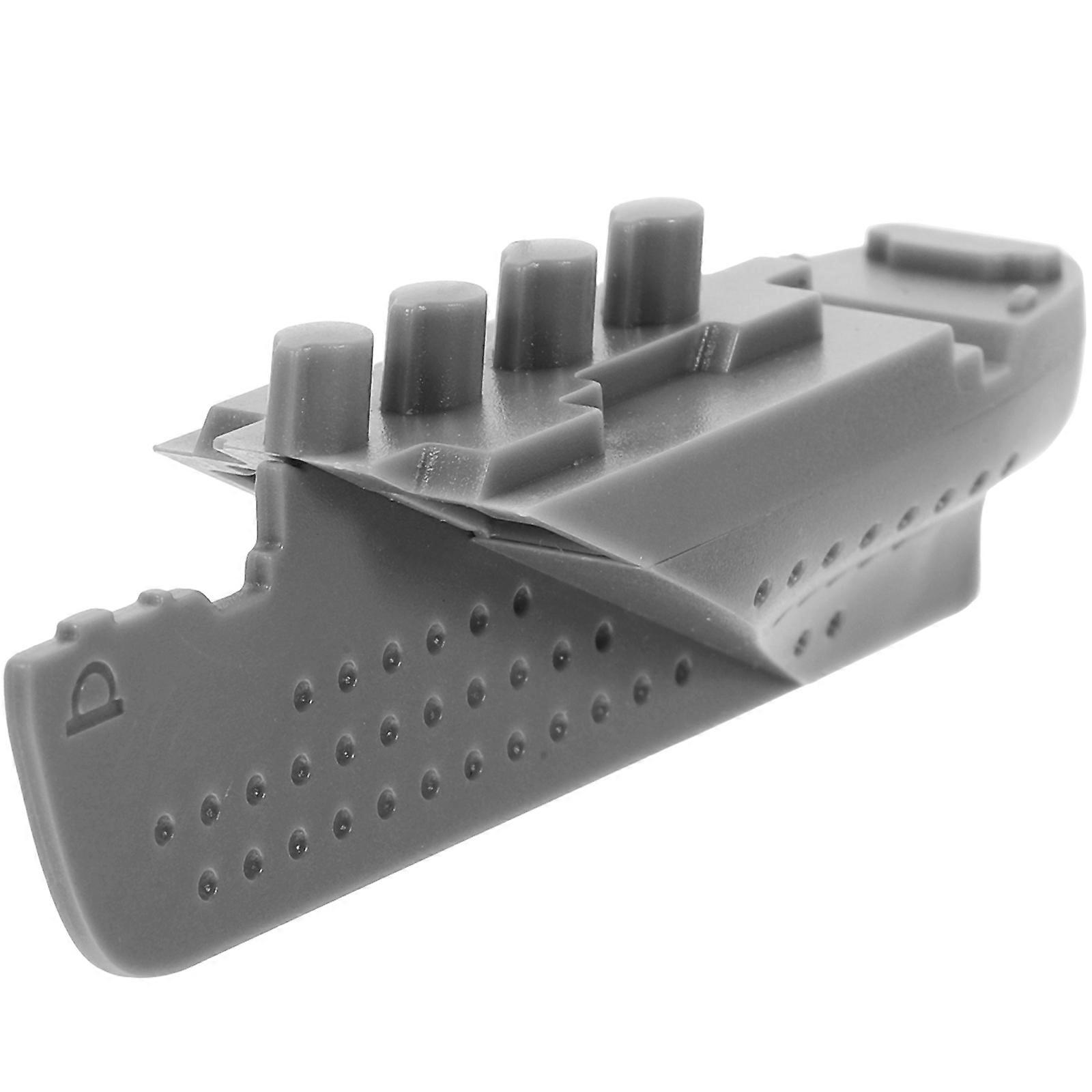 Reading Bookmark Ship Decorative Page Marker 5Pcs Set Grey ABS Material