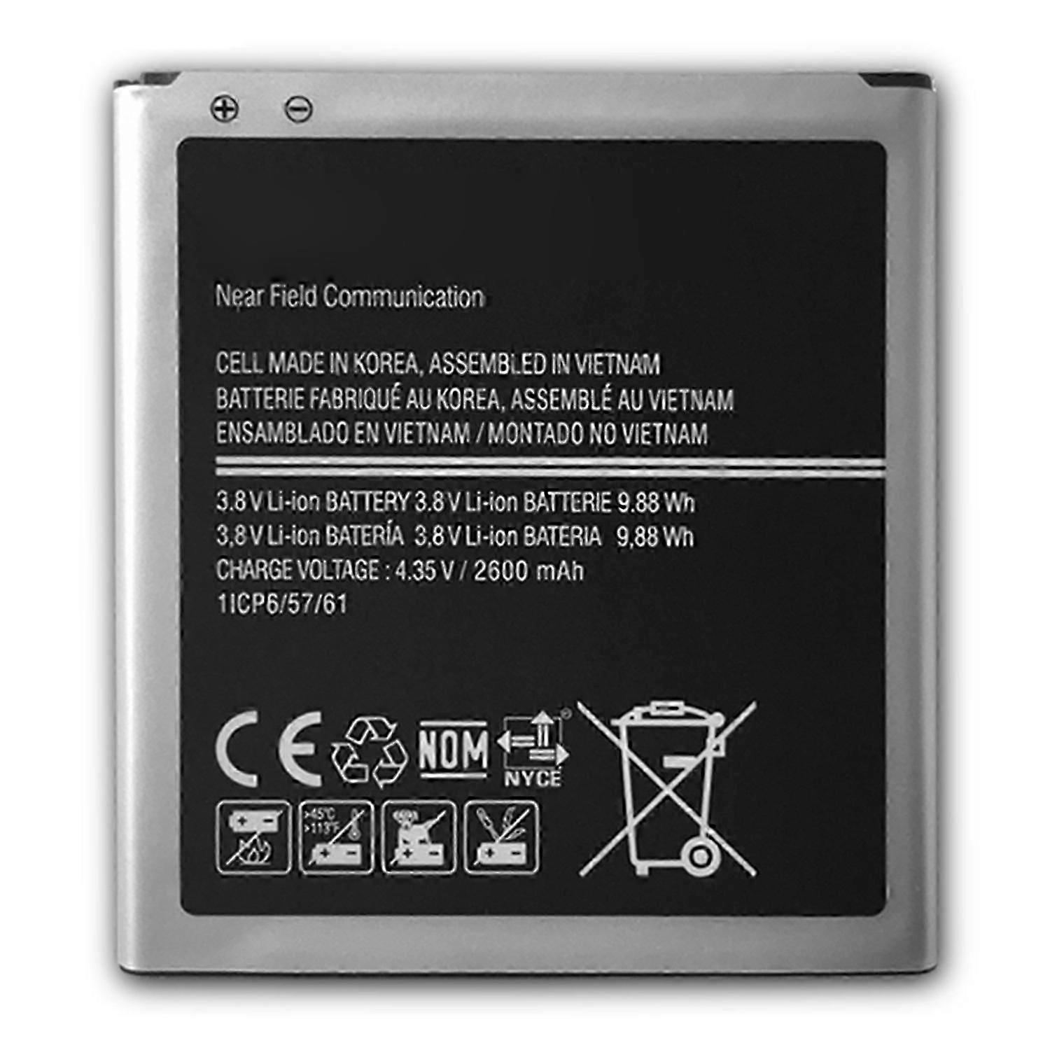 For Samsung Galaxy J3 (2016) 3.80V 2600mAh Li-ion Battery Replacement Part (Encode: EB-BG530BBE) (wi