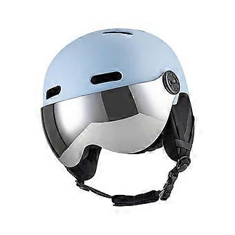 Snowboardhelm mit Skibrillenlinsentyp Leichter Schneehelm für den Außenbereich, S, Pink
