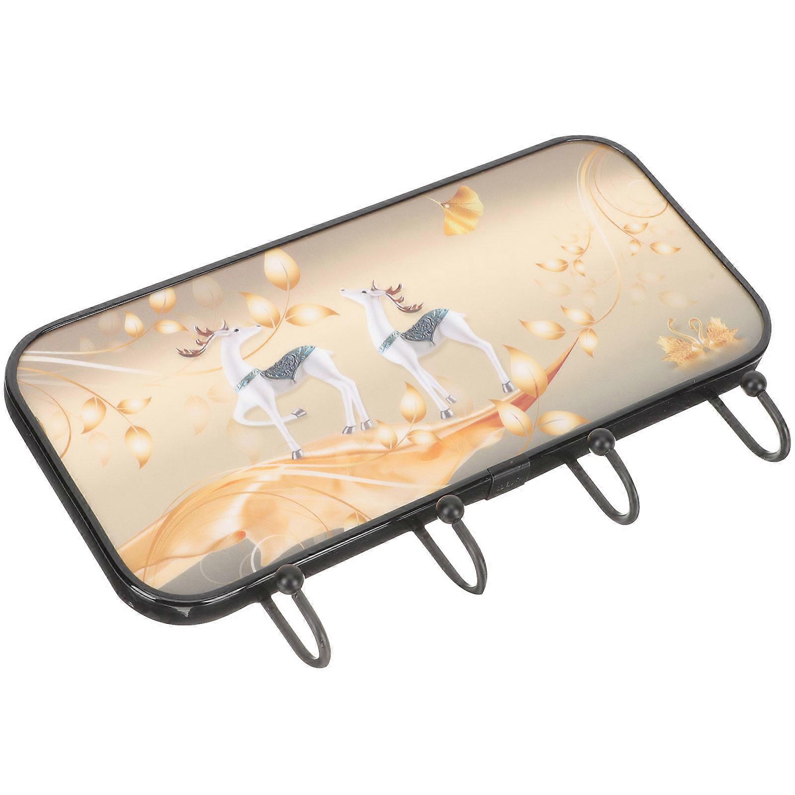 Self-Adhesive Key Hook Wall Hook Houseowners Storage Solution Pvc Material 22x13x2.5Cm Easy To Use 1Pack