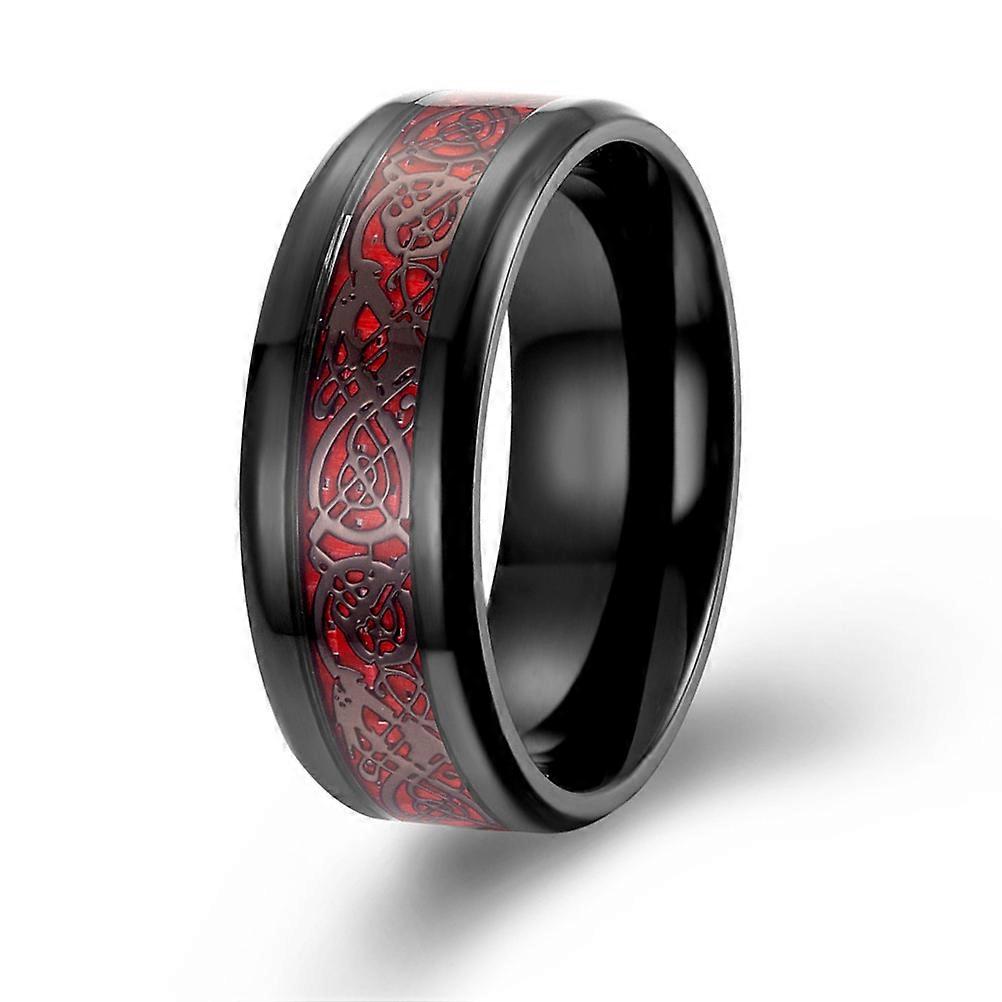 Men Personality Ring Carbon Fiber Ring for Men Use 1Pcs Unique Design