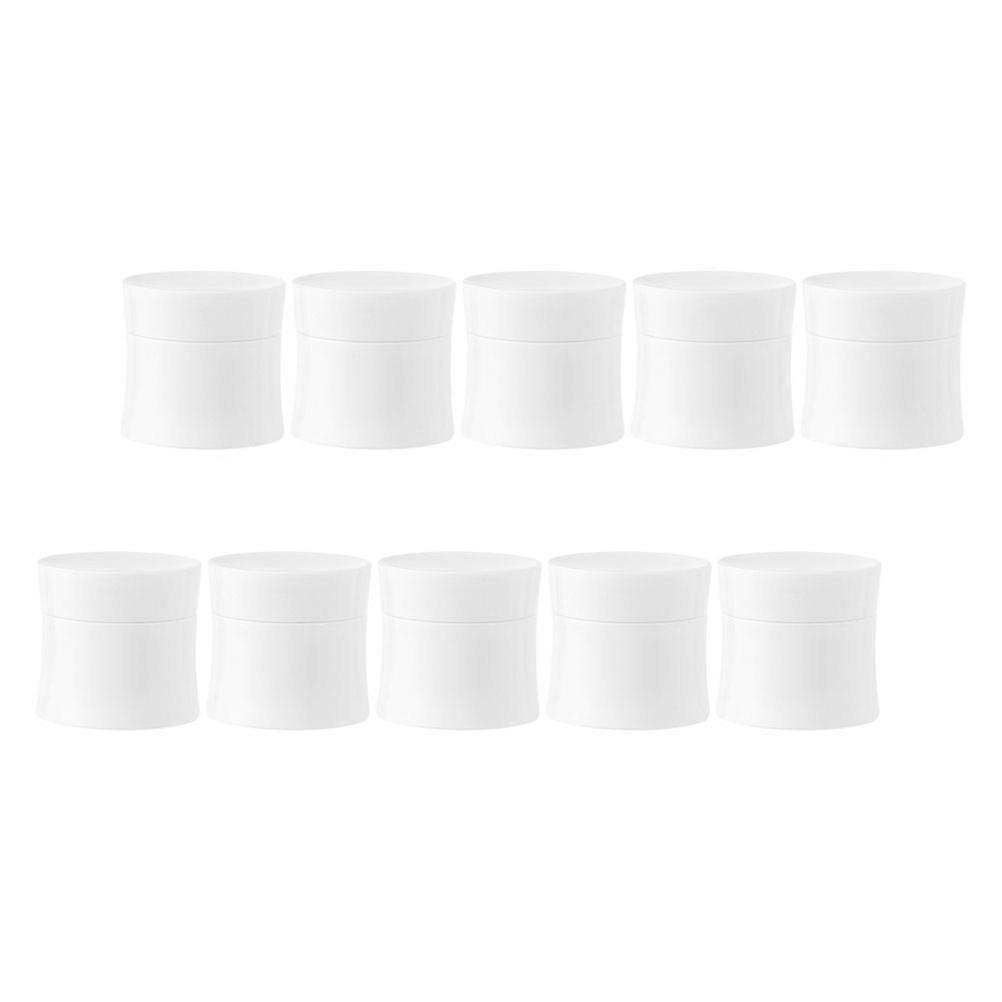 Skin Care Product Sample Bottle Face Cream Bottle Home Use Cosmetic Container White Pp Portable 10Pcs