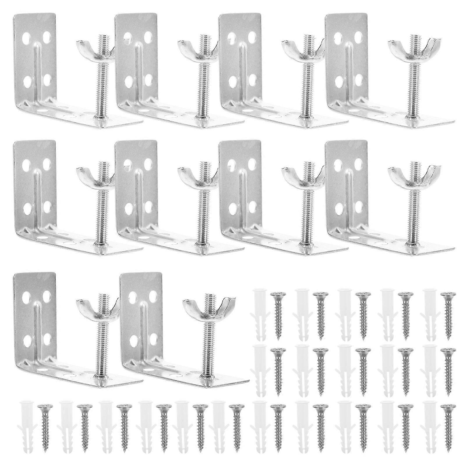 Heavy-duty Durable Curtain Bracket Support Accessories For Window 3 Sets
