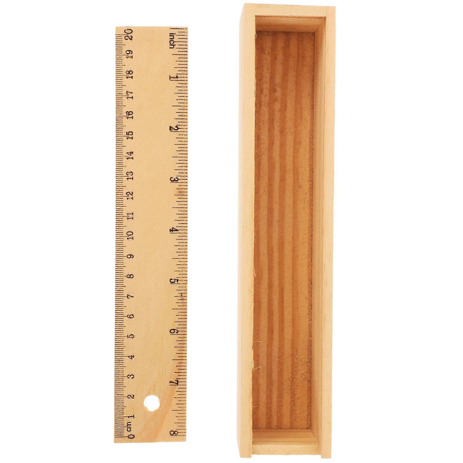 Stationery Box Wooden Drawer Type for Storage Use 3Pcs Portable Pen Organizer