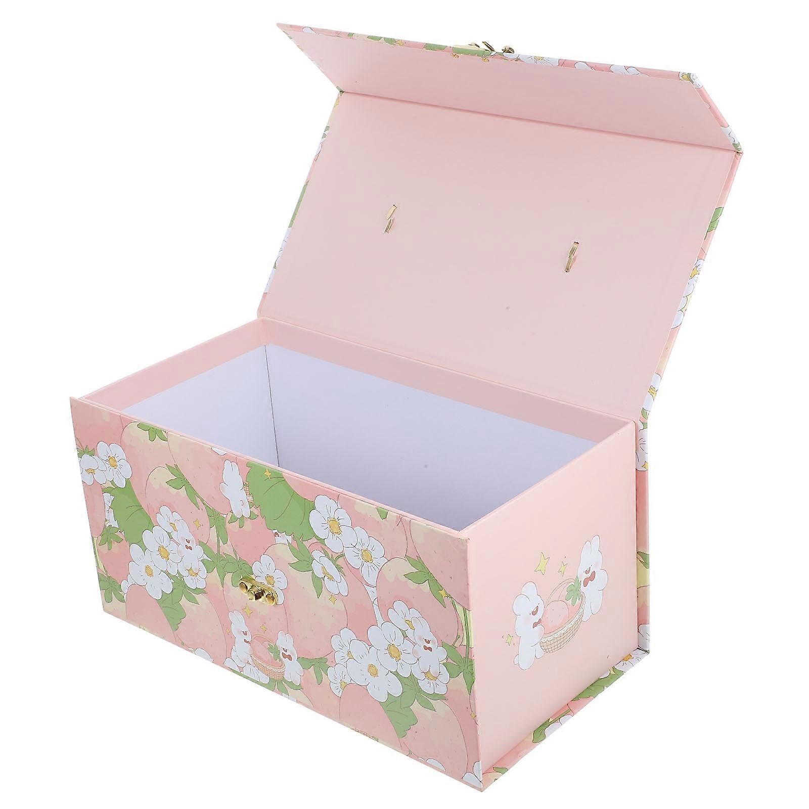 Gift Packaging Box Paper Gift Case for Storage Use 2Pcs Portable Container