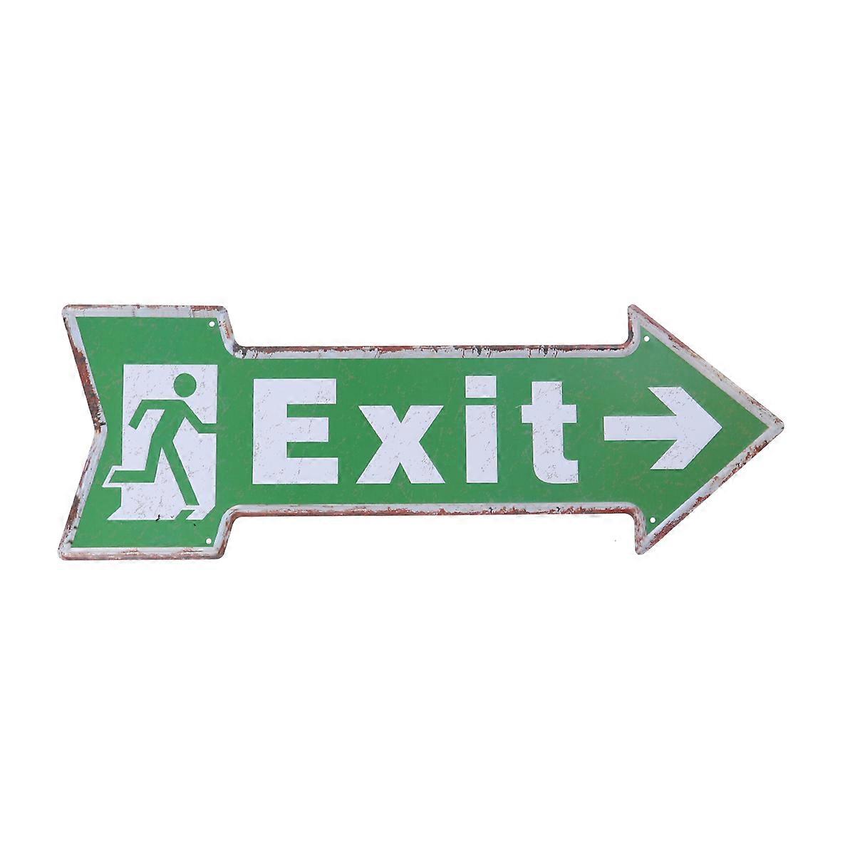 3Pcs Green Hanger Tag Exit Sign for Bar Hospital Decoration