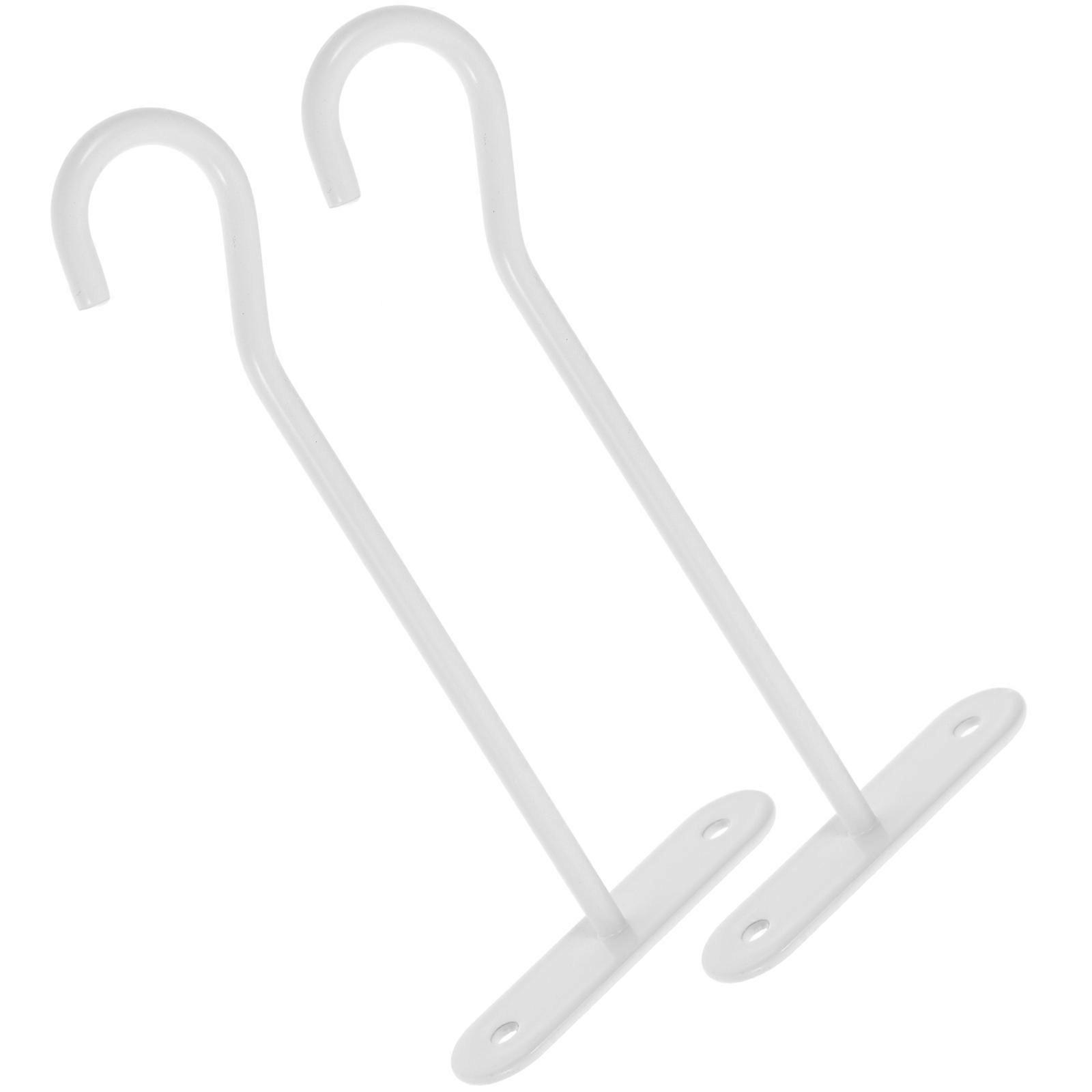 Plants Hooks Metal Ceiling Hooks for Hanging Plants 4Sets White