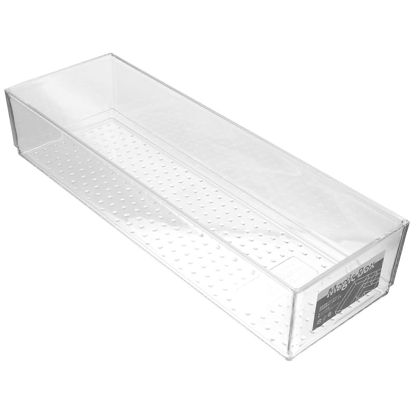Plastic Drawer Storage Box Transparent Organizer for Cosmetics 3Pcs