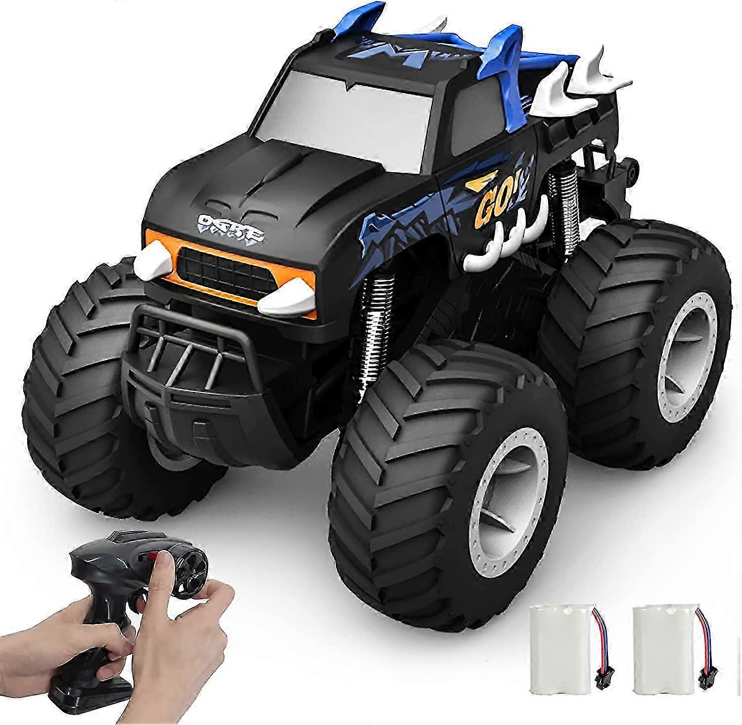 Monster Truck Remote Control Car1:16 Scale RC Monster Truck 4WD RC Water Proof Crawler All Terrain 360 Flips Amphibious Vehicle with 2 Rechargeable Ba