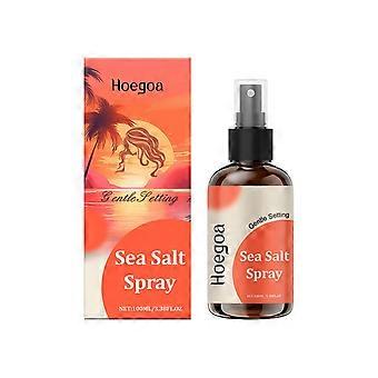 Spray modelador de cabelo com sal marinho, cachos elásticos com sal marinho, fácil de ajustar para desfrutar de cabelos cacheados da moda