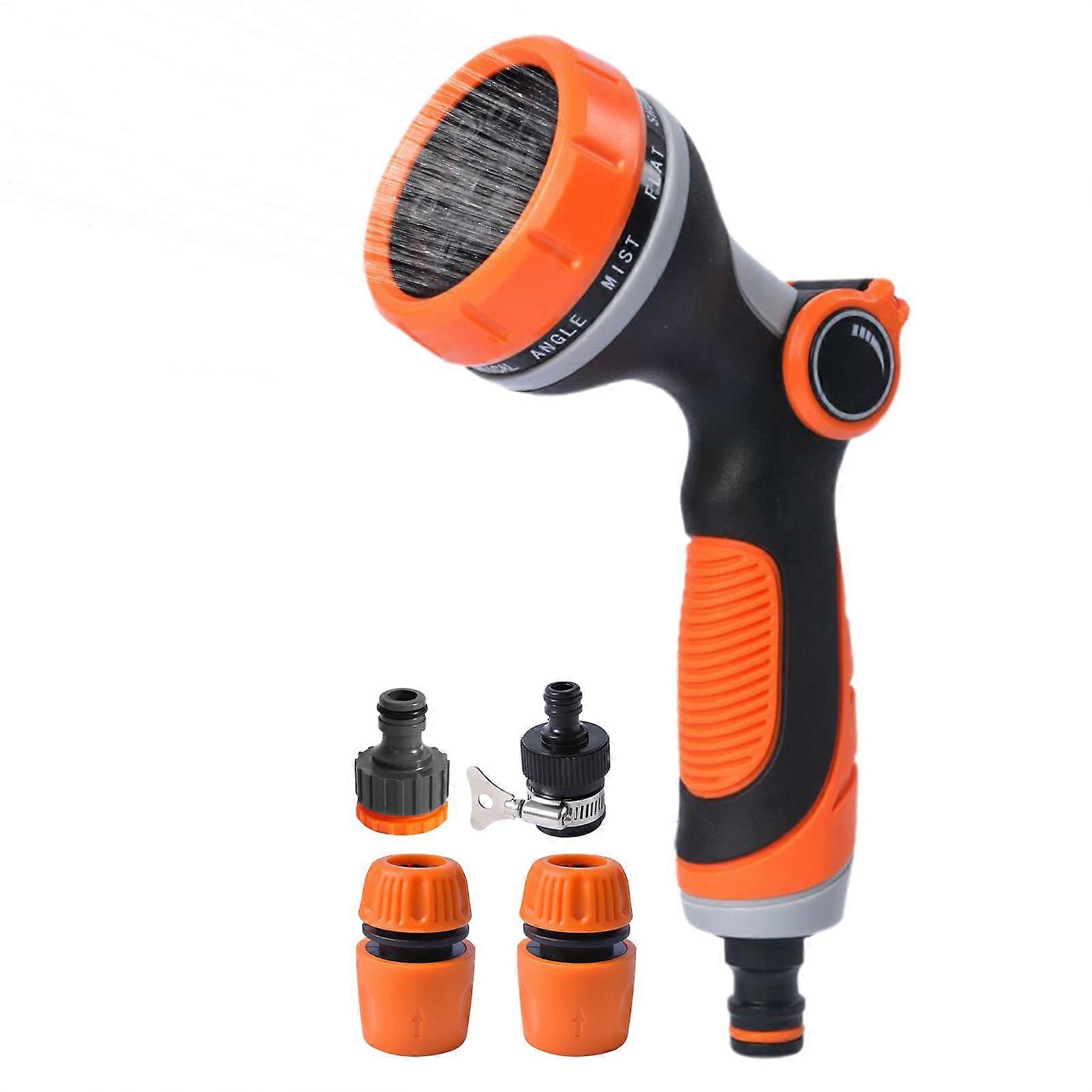 Garden Hose Pressure Nozzle Heavy Duty Rustproof Multifunctional Washer Wand For Driveways Patios Lawn