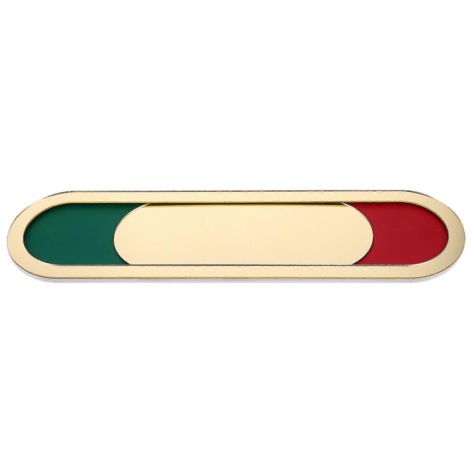 Occupied Sign Acrylic Office Slide Door Indicator 2Pcs Set