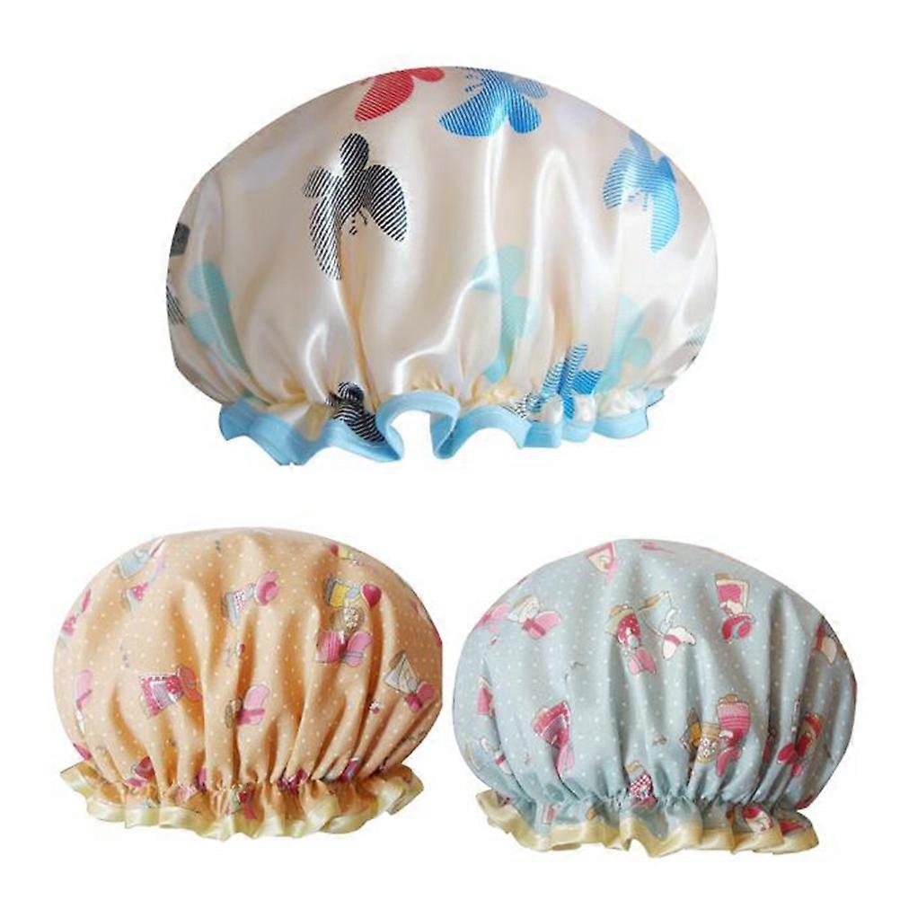 Shower Bath Hat Waterproof for Shower Use 9Pcs Assorted Color Elastic Caps