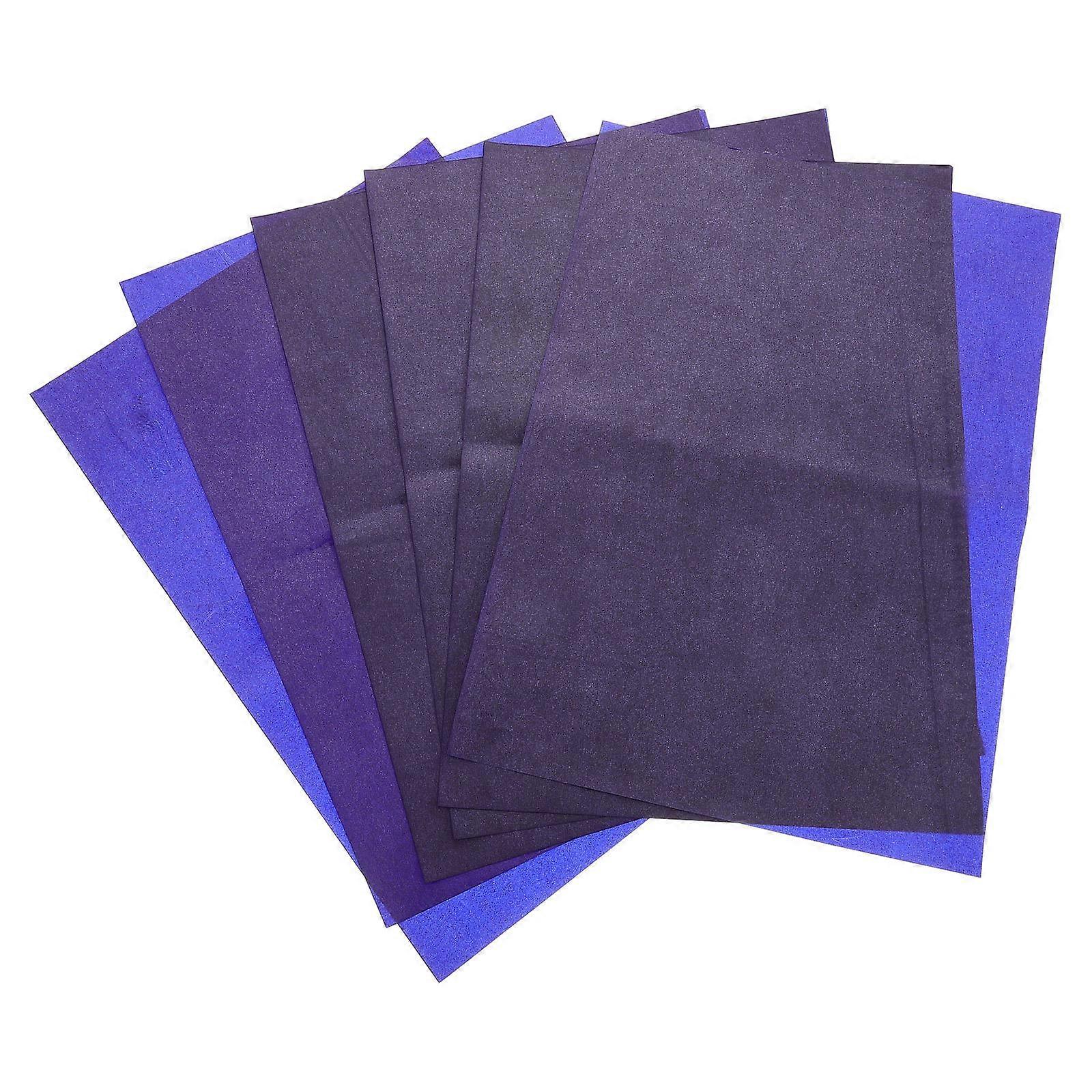 Graphite Carbon Paper 100 Pcs Tracing Transfer Paper For Artists And Crafters In Dark Blue For Notetaking And Document Copying