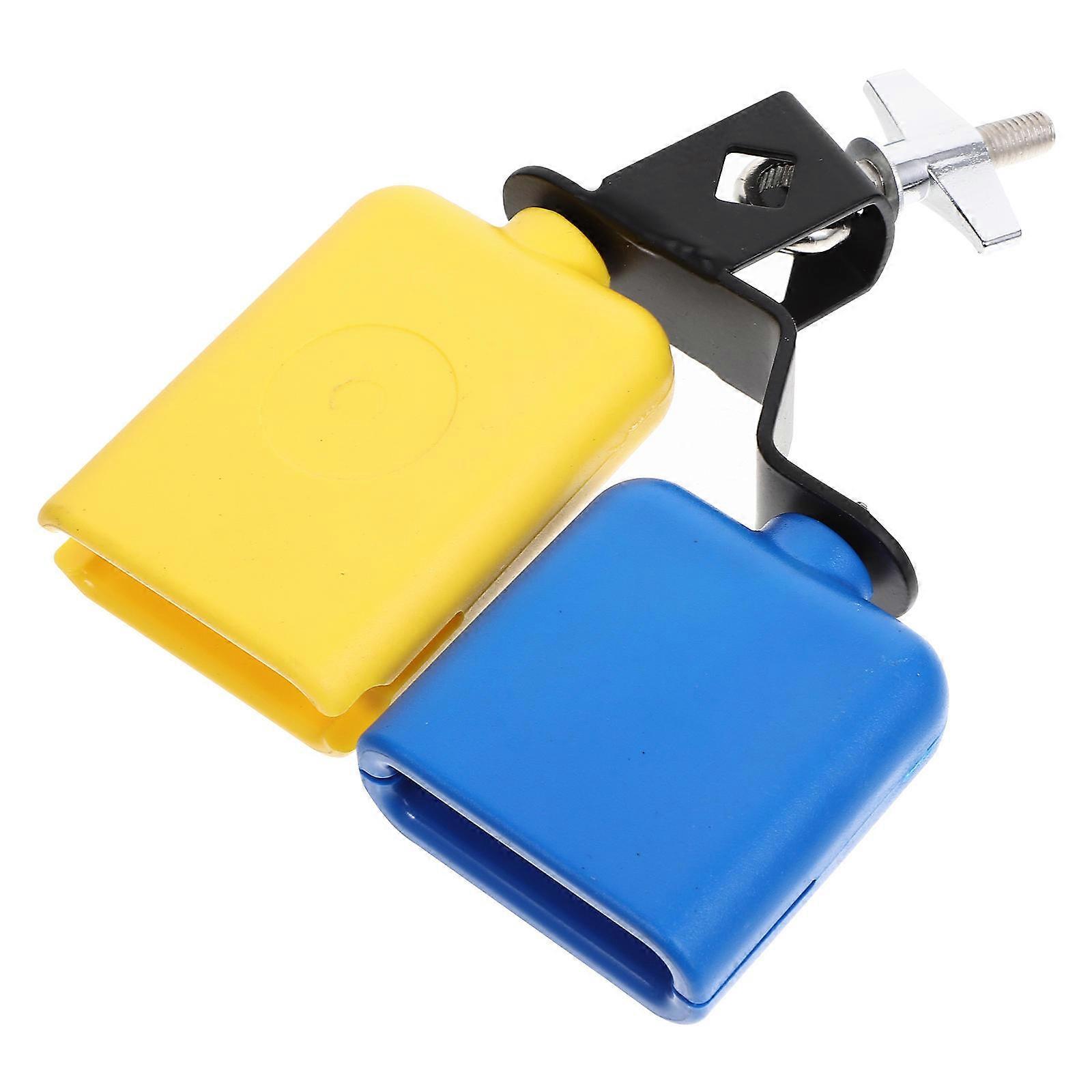 Musical Instrument Accessory 3Pcs Cowbell For A Drum Set Suitable For Musicians Band Clear Sound Dual Mounted Bell
