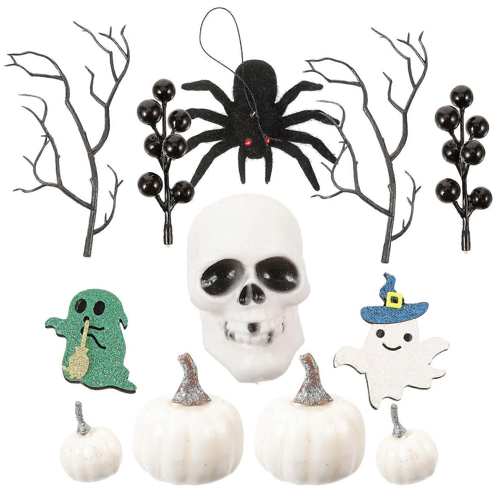 Spooky Halloween Table Decor Assorted Color Artificial Decorations 5 Pieces Festival Atmosphere Creation